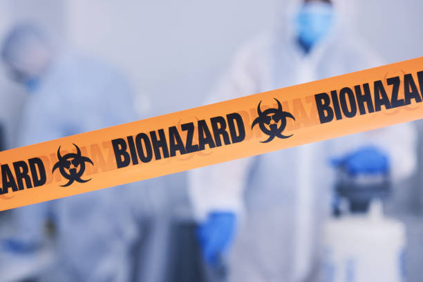 Professional Biohazard Cleanup technician working in Center Sandwich, NH
